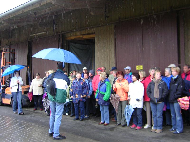 2008 - We are "Singing in the rain" - bei einem Chorausflug